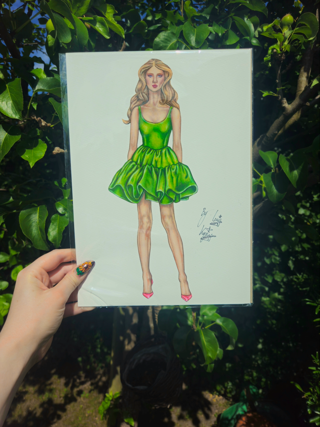 Orchard Dreams Fashion Illustration